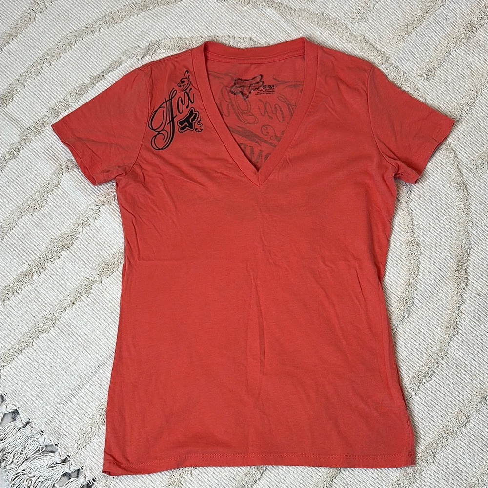 Fox Pink Fitted Short Sleeve T-Shirt